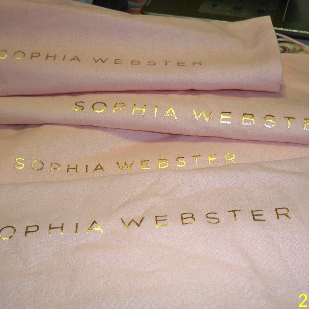 New Lot of 4 Sophia Webster  Sleeper/ Dust Bags / Protective Cover  assorted siz